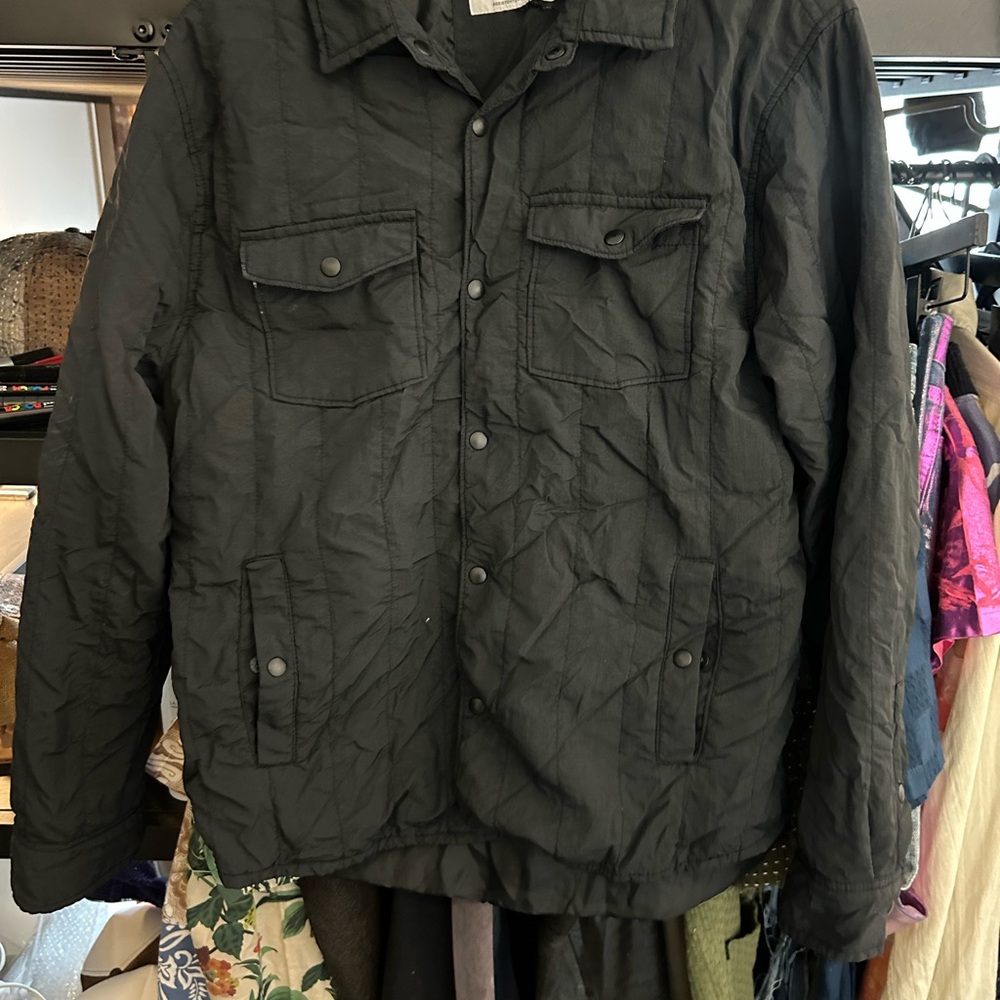 Men's Black Quilted Jacket